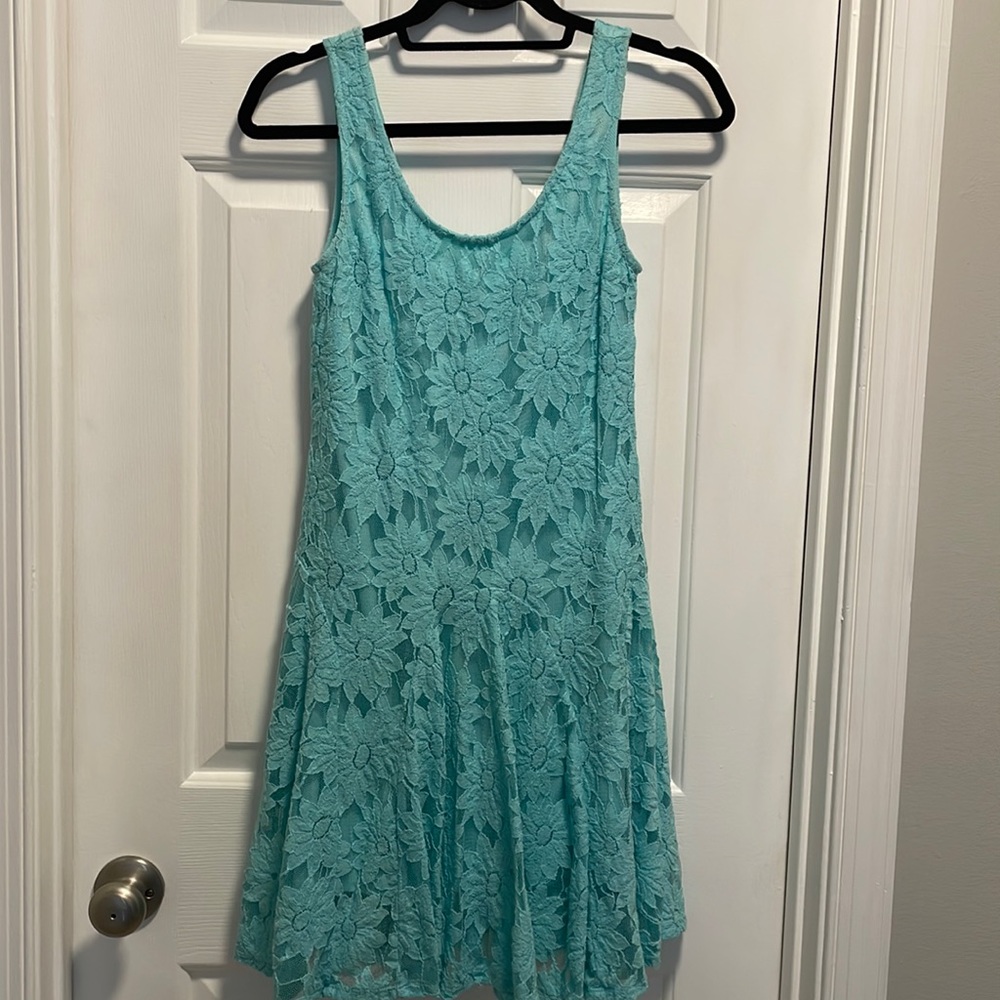 Teal/ mint dress